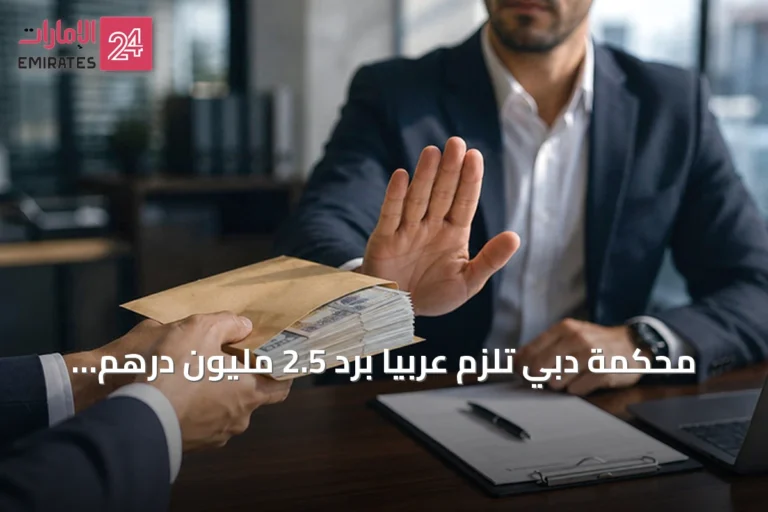 محكمة دبي تلزم عربياً برد 2.5 مليون درهم بعد قضية حسابات مصرفية