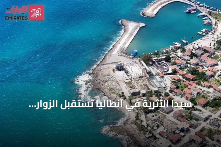 سيدا الأثرية في أنطاليا تستقبل الزوار ليلاً بفضل نظام إضاءة جديد