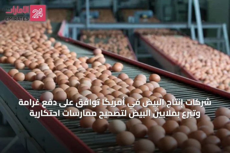 شركات إنتاج البيض في أمريكا توافق على دفع غرامة وتبرع بملايين البيض لتصحيح ممارسات احتكارية