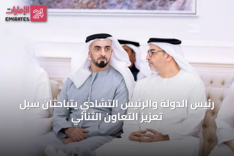 رئيس الدولة والرئيس التشادي يتباحثان سبل تعزيز التعاون الثنائي