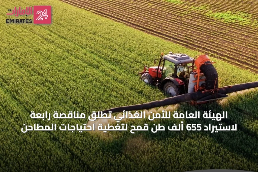 الهيئة العامة للأمن الغذائي تطلق مناقصة رابعة لاستيراد 655 ألف طن قمح لتغطية احتياجات المطاحن