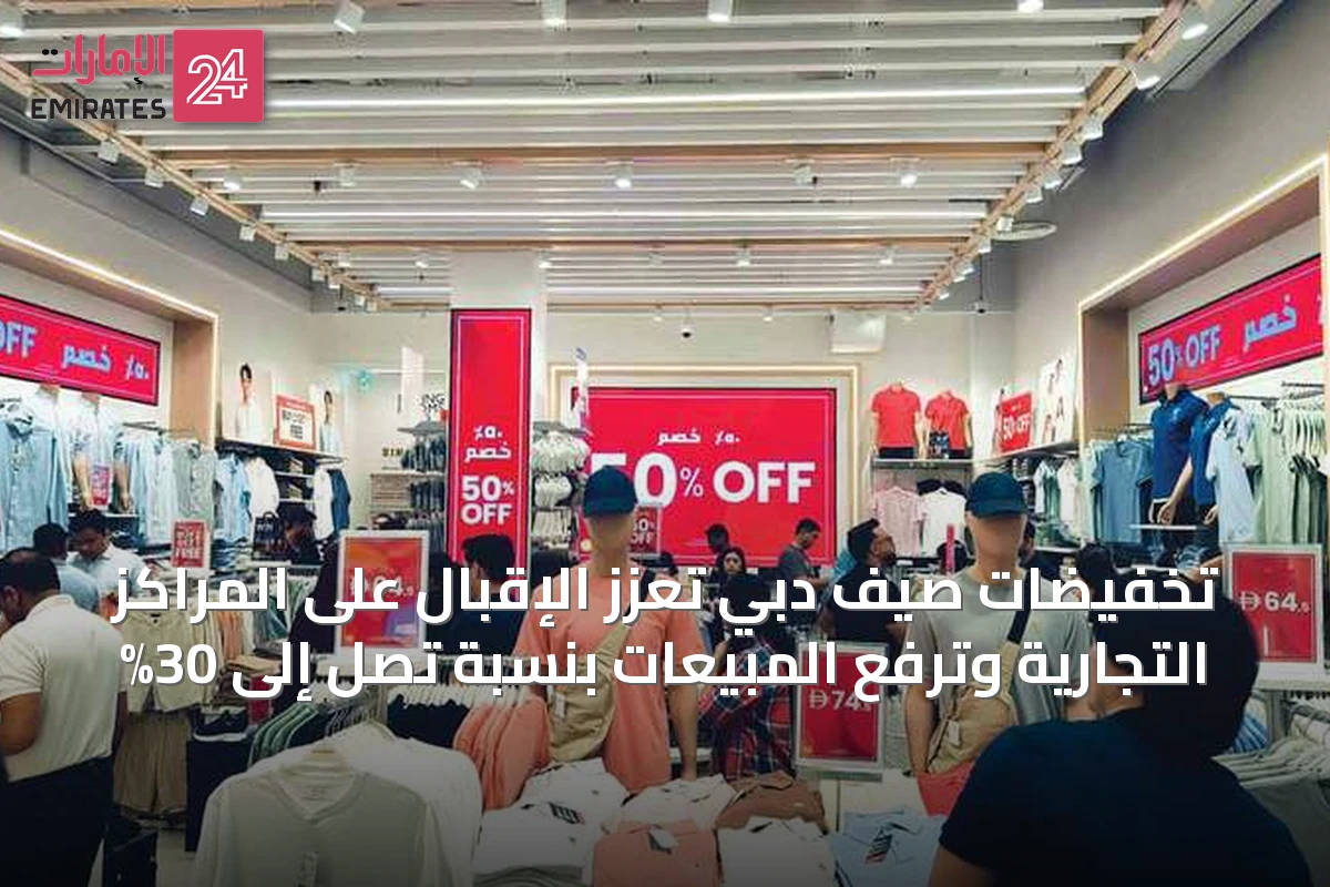 تخفيضات صيف دبي تعزز الإقبال على المراكز التجارية وترفع المبيعات بنسبة تصل إلى 30%