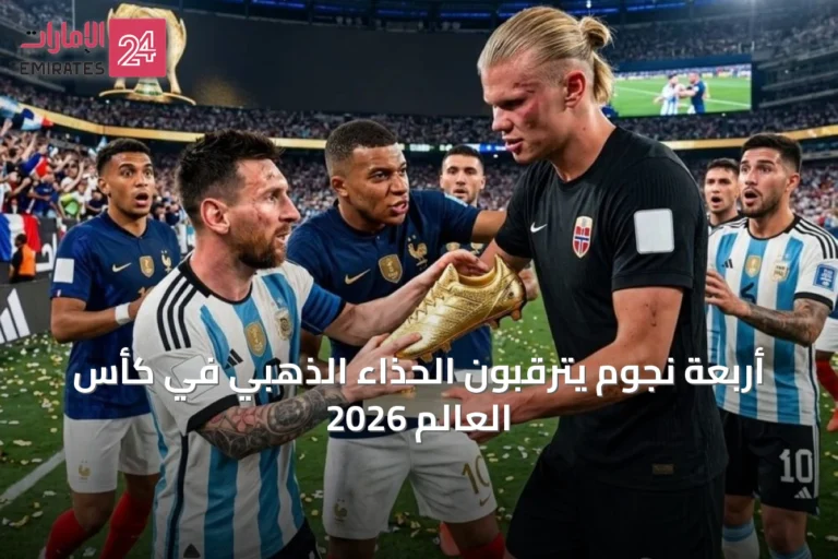 أربعة نجوم يترقبون الحذاء الذهبي في كأس العالم 2026