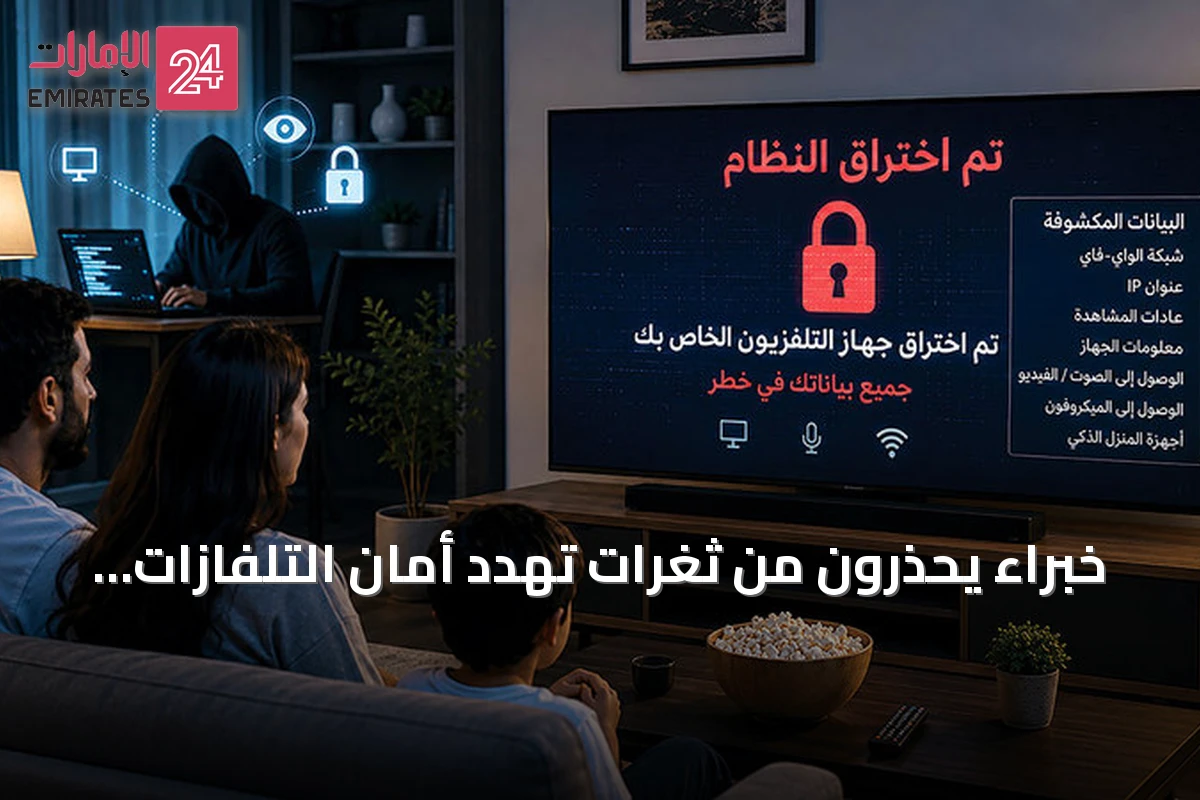 خبراء يحذرون من ثغرات تهدد أمان التلفازات المنزلية الذكية