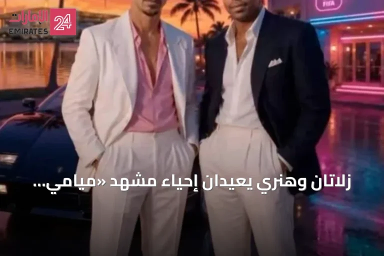 زلاتان وهنري يعيدان إحياء مشهد «ميامي فايس» بتقنية الذكاء الاصطناعي خلال كأس العالم 2026