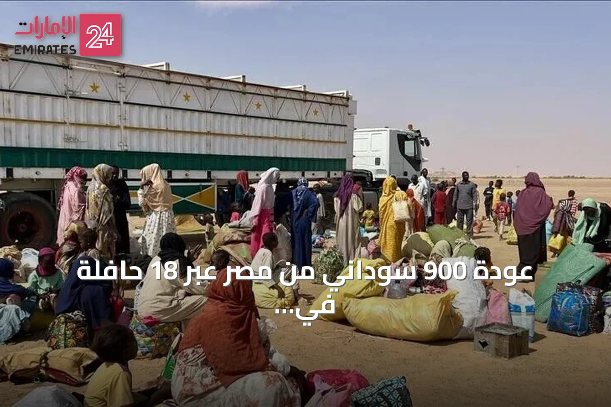 عودة 900 سوداني من مصر عبر 18 حافلة في إطار مبادرة العودة الطوعية