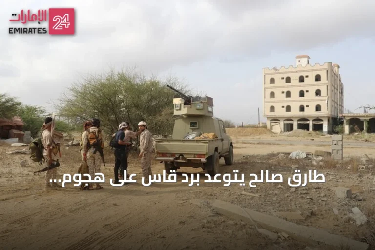 طارق صالح يتوعد بردّ قاسٍ على هجوم الحوثيين في المخا