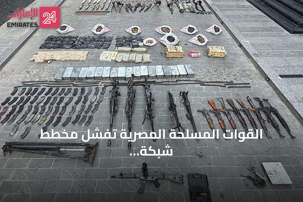 القوات المسلحة المصرية تفشل مخطط شبكة دولية لتهريب الأسلحة في جنوب البلاد