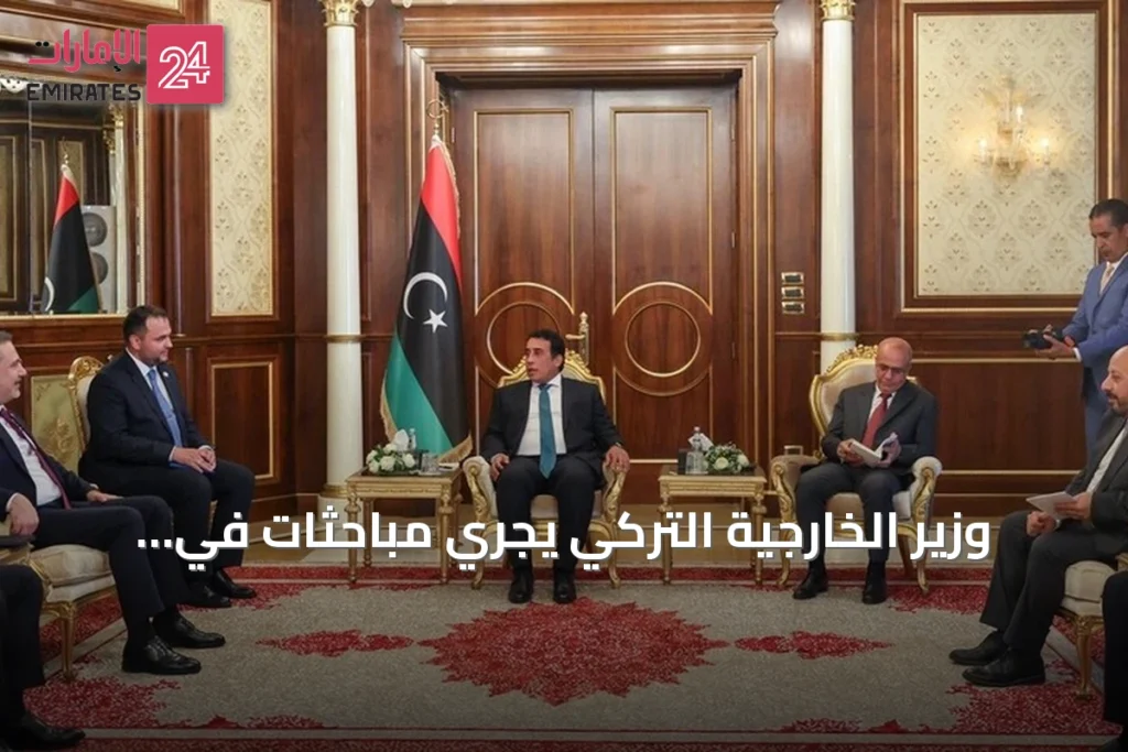 وزير الخارجية التركي يجري مباحثات في طرابلس مع كبار المسؤولين الليبيين