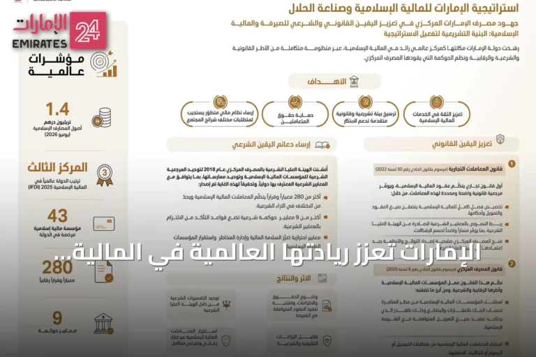 الإمارات تعزز ريادتها العالمية في المالية الإسلامية وصناعة الحلال بأصول 1.4 تريليون درهم