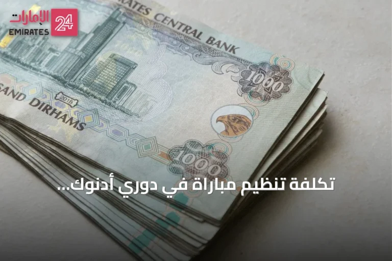 تكلفة تنظيم مباراة في دوري أدنوك للمحترفين تقترب من 100 ألف درهم