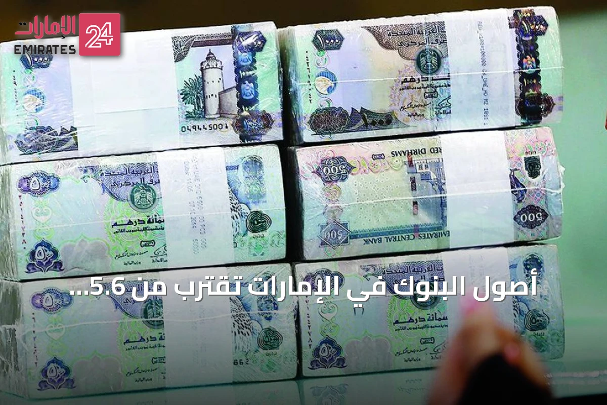 أصول البنوك في الإمارات تقترب من 5.6 تريليون درهم مع نهاية النصف الأول