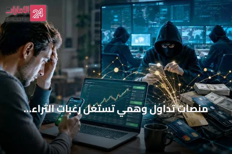 منصات تداول وهمي تستغل رغبات الثراء السريع وتحذر منها الجهات المختصة في الإمارات
