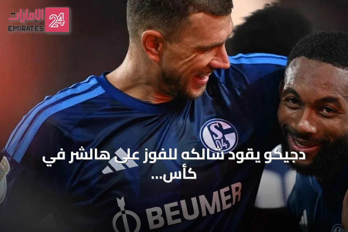 دجيكو يقود شالكه للفوز على هالشر في كأس ألمانيا