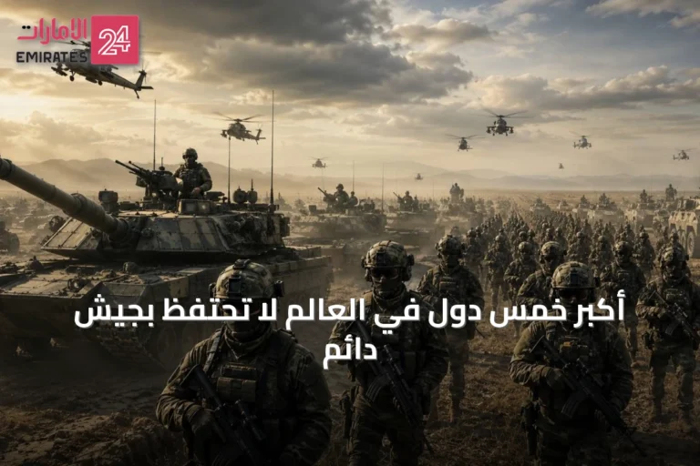 أكبر خمس دول في العالم لا تحتفظ بجيش دائم