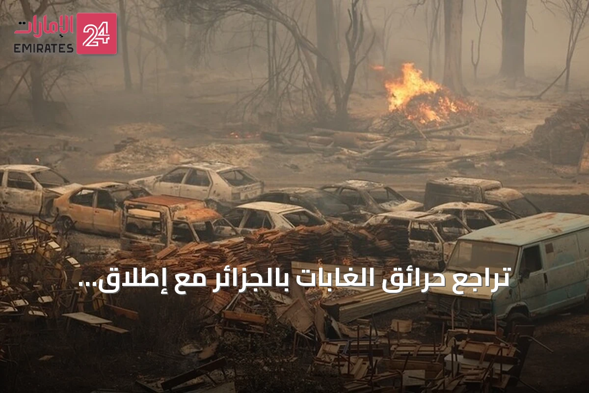 تراجع حرائق الغابات بالجزائر مع إطلاق قوافل تضامنية نحو المناطق المتضررة