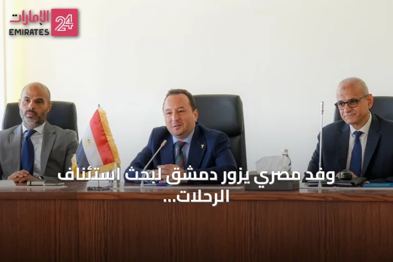 وفد مصري يزور دمشق لبحث استئناف الرحلات الجوية المباشرة