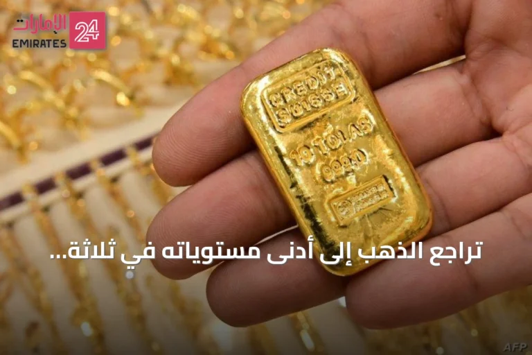 تراجع الذهب إلى أدنى مستوياته في ثلاثة أسابيع مع تصاعد التوتر في الشرق الأوسط