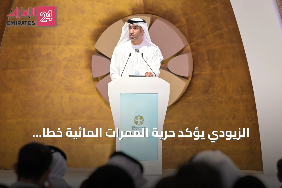 الزيودي يؤكد حرية الممرات المائية خطاً أحمراً ويكشف عن نمو تجارة الإمارات غير النفطية