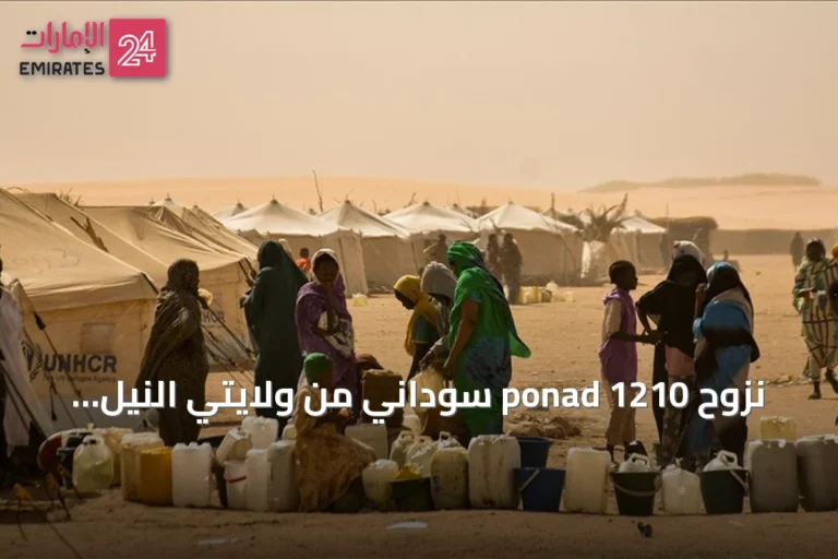 نزوح ponad 1210 سوداني من ولايتي النيل الأزرق وشمال دارفور نتيجة تفاقم الأمن