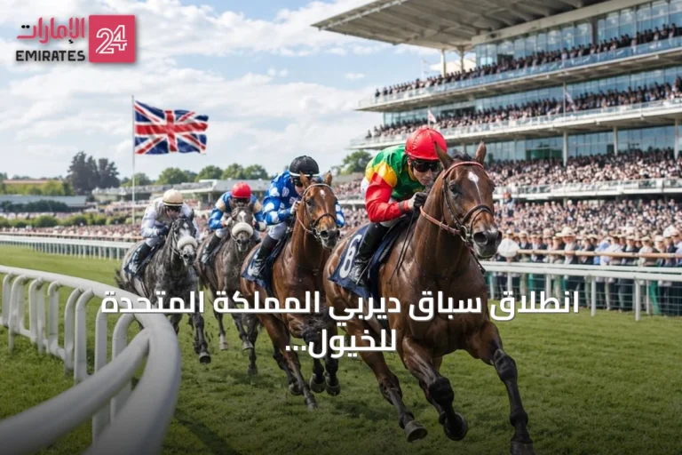 انطلاق سباق ديربي المملكة المتحدة للخيول العربية الأصيلة في دونكاستر ضمن كأس رئيس الدولة