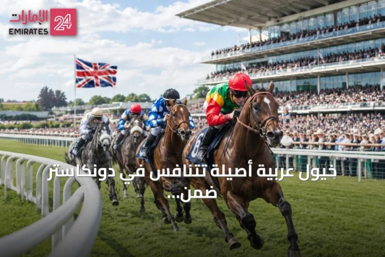 خيول عربية أصيلة تتنافس في دونكاستر ضمن كأس رئيس الدولة للموسم الثالث والثلاثين