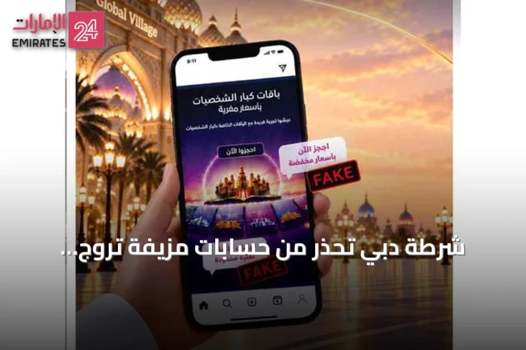 شرطة دبي تحذر من حسابات مزيفة تروّج لباقات القرية العالمية بأسعار غير صحيحة