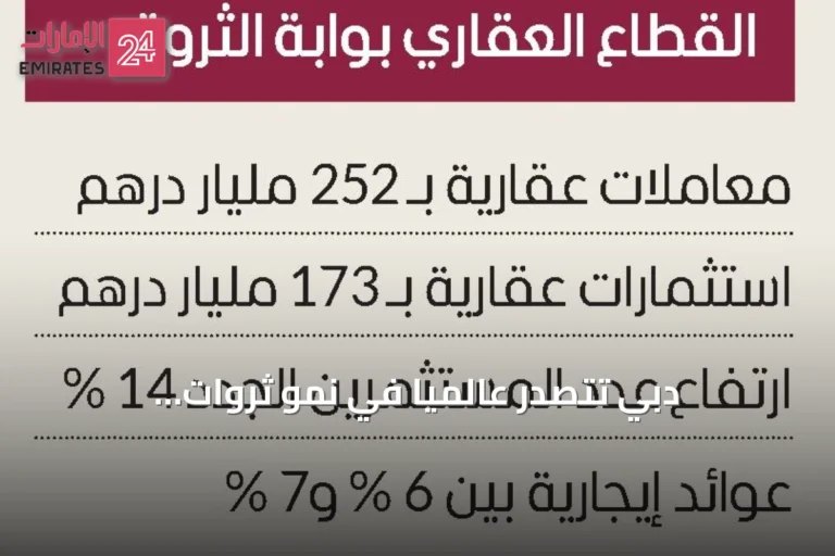 دبي تتصدر عالمياً في نمو ثروات المليونيرات.. 81 ألف مليونير و20 مليارديراً