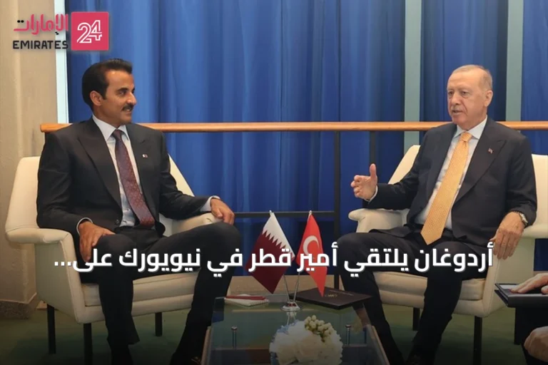 أردوغان يلتقي أمير قطر في نيويورك على هامش الجمعية العامة