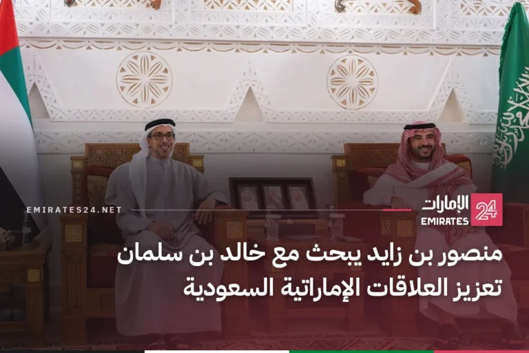 منصور بن زايد يبحث مع خالد بن سلمان تعزيز العلاقات الإماراتية السعودية