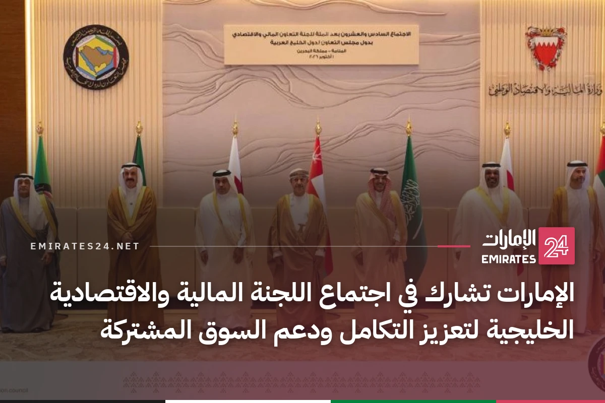 الإمارات تشارك في اجتماع اللجنة المالية والاقتصادية الخليجية لتعزيز التكامل ودعم السوق المشتركة