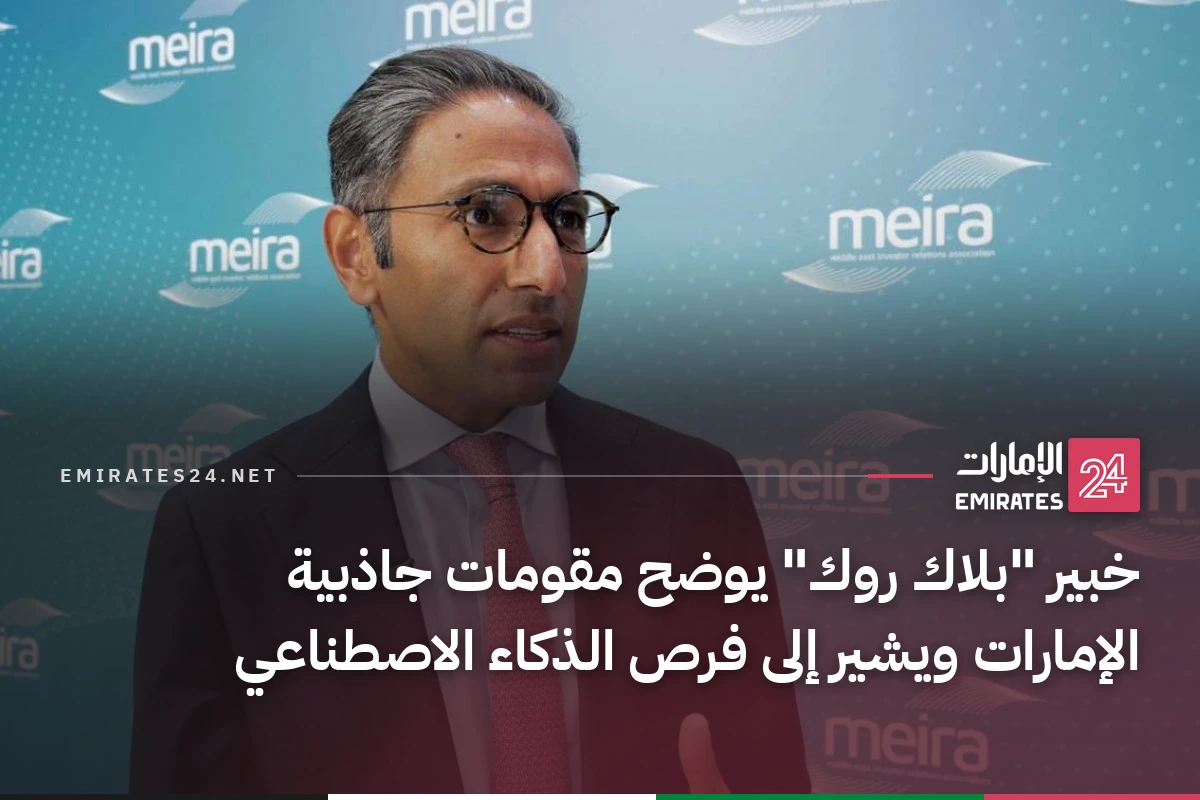 خبير "بلاك روك" يوضح مقومات جاذبية الإمارات ويشير إلى فرص الذكاء الاصطناعي