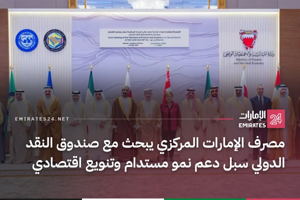 مصرف الإمارات المركزي يبحث مع صندوق النقد الدولي سبل دعم نمو مستدام وتنويع اقتصادي