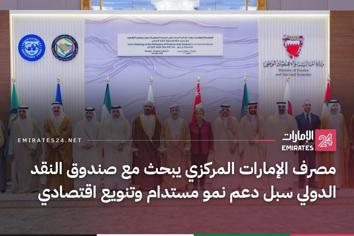 مصرف الإمارات المركزي يبحث مع صندوق النقد الدولي سبل دعم نمو مستدام وتنويع اقتصادي