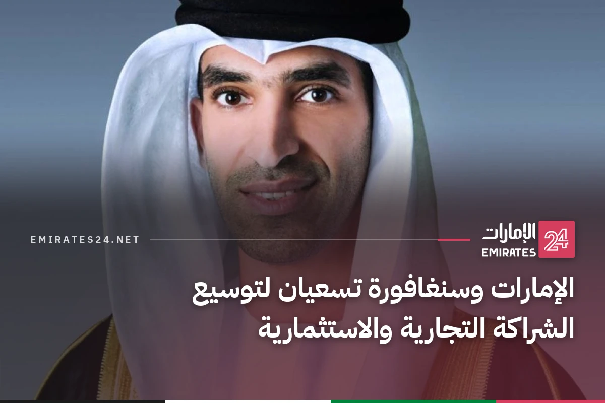 الإمارات وسنغافورة تسعيان لتوسيع الشراكة التجارية والاستثمارية