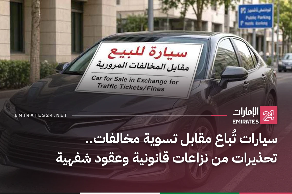 سيارات تُباع مقابل تسوية مخالفات.. تحذيرات من نزاعات قانونية وعقود شفهية