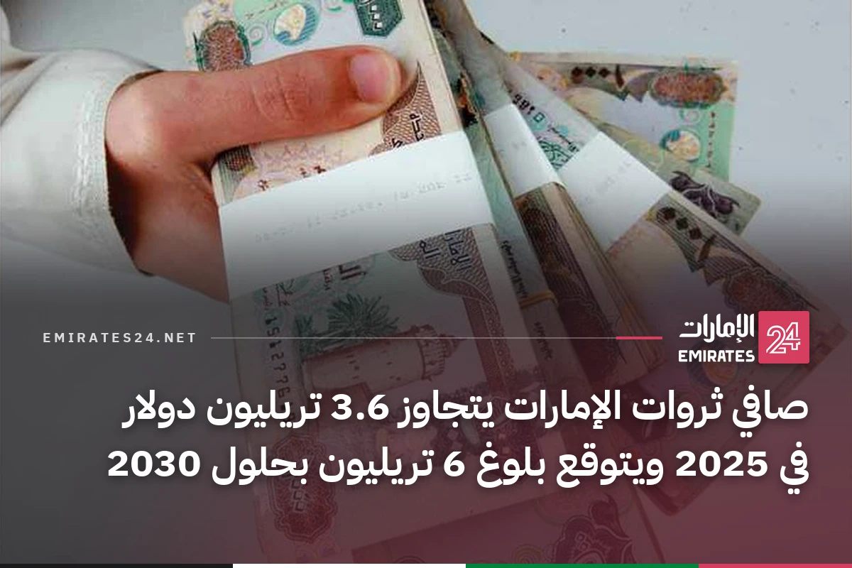 صافي ثروات الإمارات يتجاوز 3.6 تريليون دولار في 2025 ويتوقع بلوغ 6 تريليون بحلول 2030
