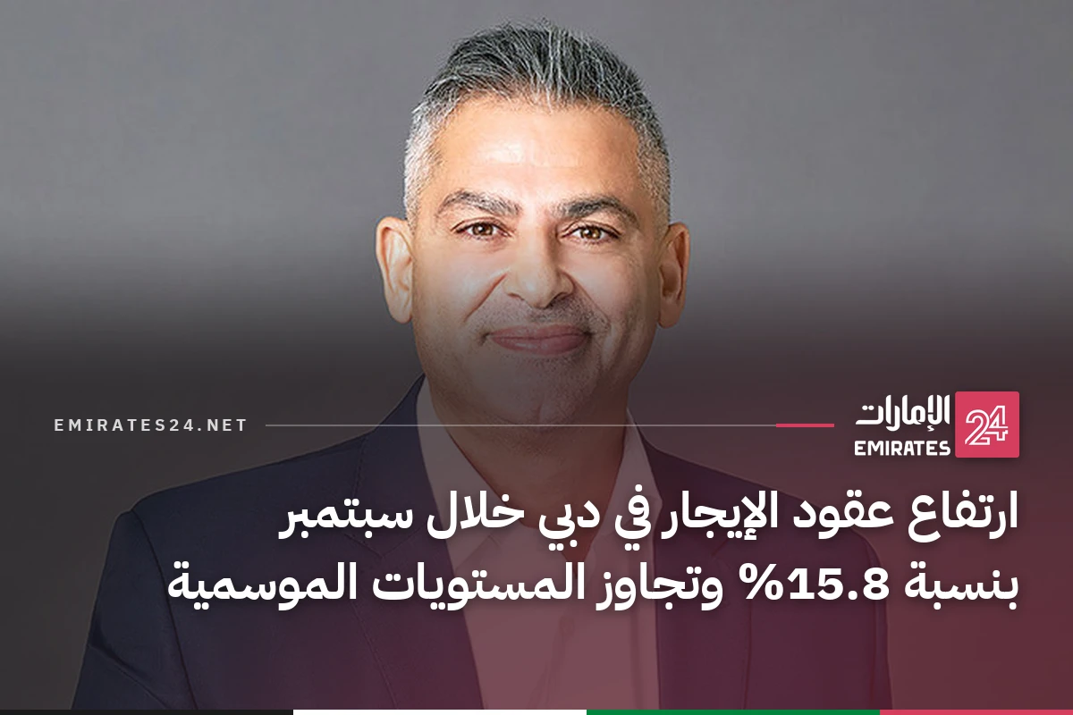 ارتفاع عقود الإيجار في دبي خلال سبتمبر بنسبة 15.8% وتجاوز المستويات الموسمية