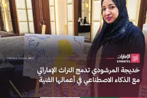 خديجة المرشودي تدمج التراث الإماراتي مع الذكاء الاصطناعي في أعمالها الفنية