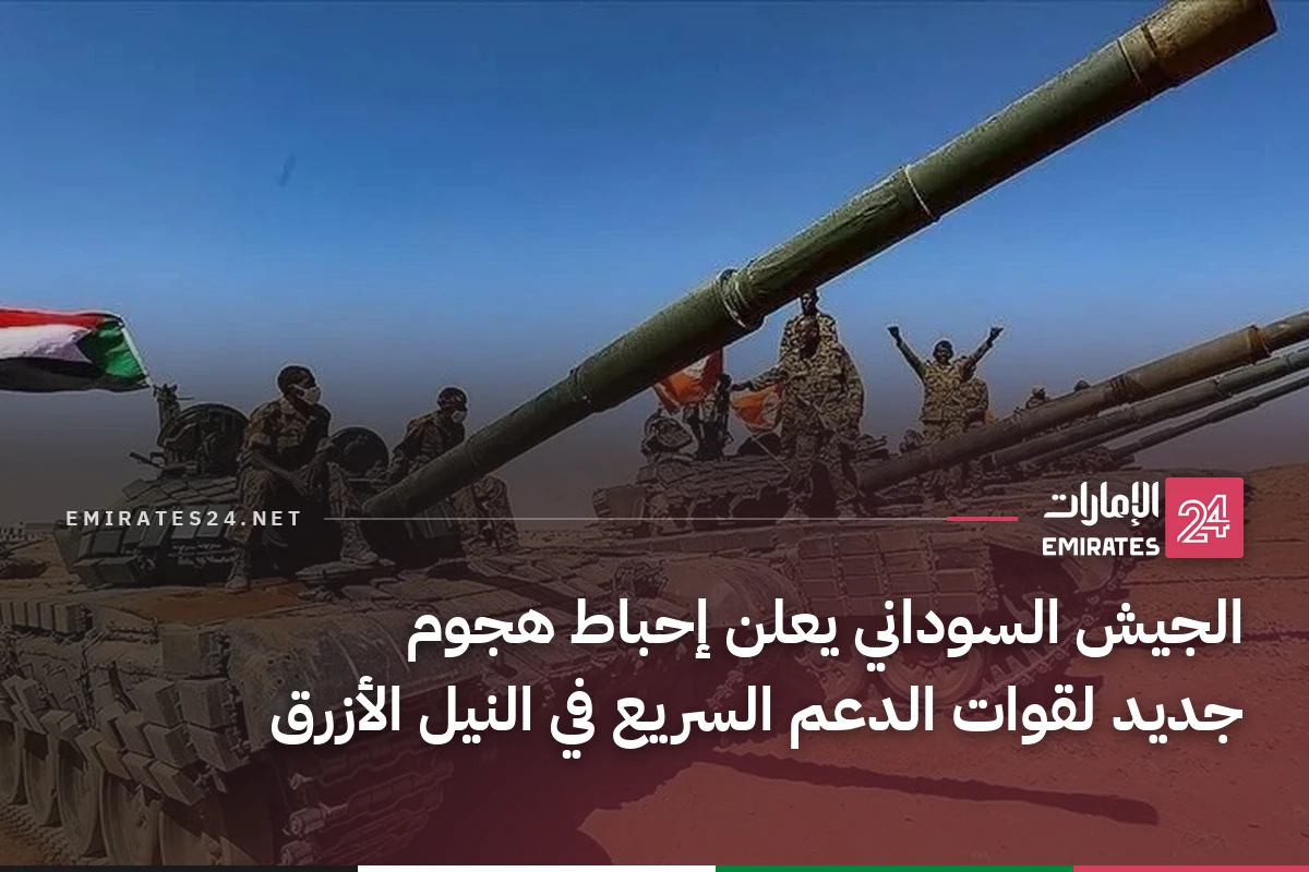 الجيش السوداني يعلن إحباط هجوم جديد لقوات الدعم السريع في النيل الأزرق