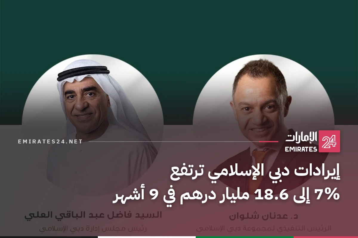 إيرادات دبي الإسلامي ترتفع 7% إلى 18.6 مليار درهم في 9 أشهر