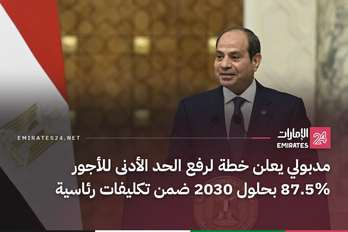 مدبولي يعلن خطة لرفع الحد الأدنى للأجور 87.5% بحلول 2030 ضمن تكليفات رئاسية