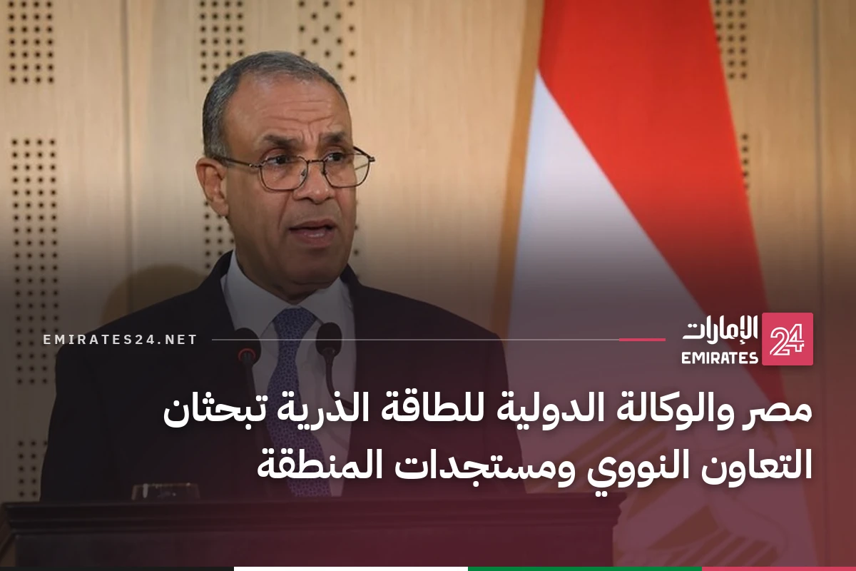 مصر والوكالة الدولية للطاقة الذرية تبحثان التعاون النووي ومستجدات المنطقة
