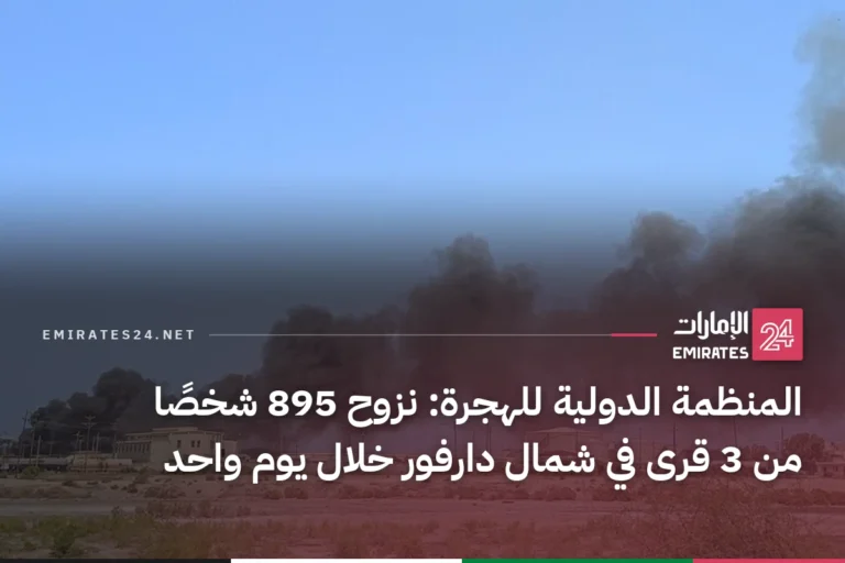 المنظمة الدولية للهجرة: نزوح 895 شخصًا من 3 قرى في شمال دارفور خلال يوم واحد