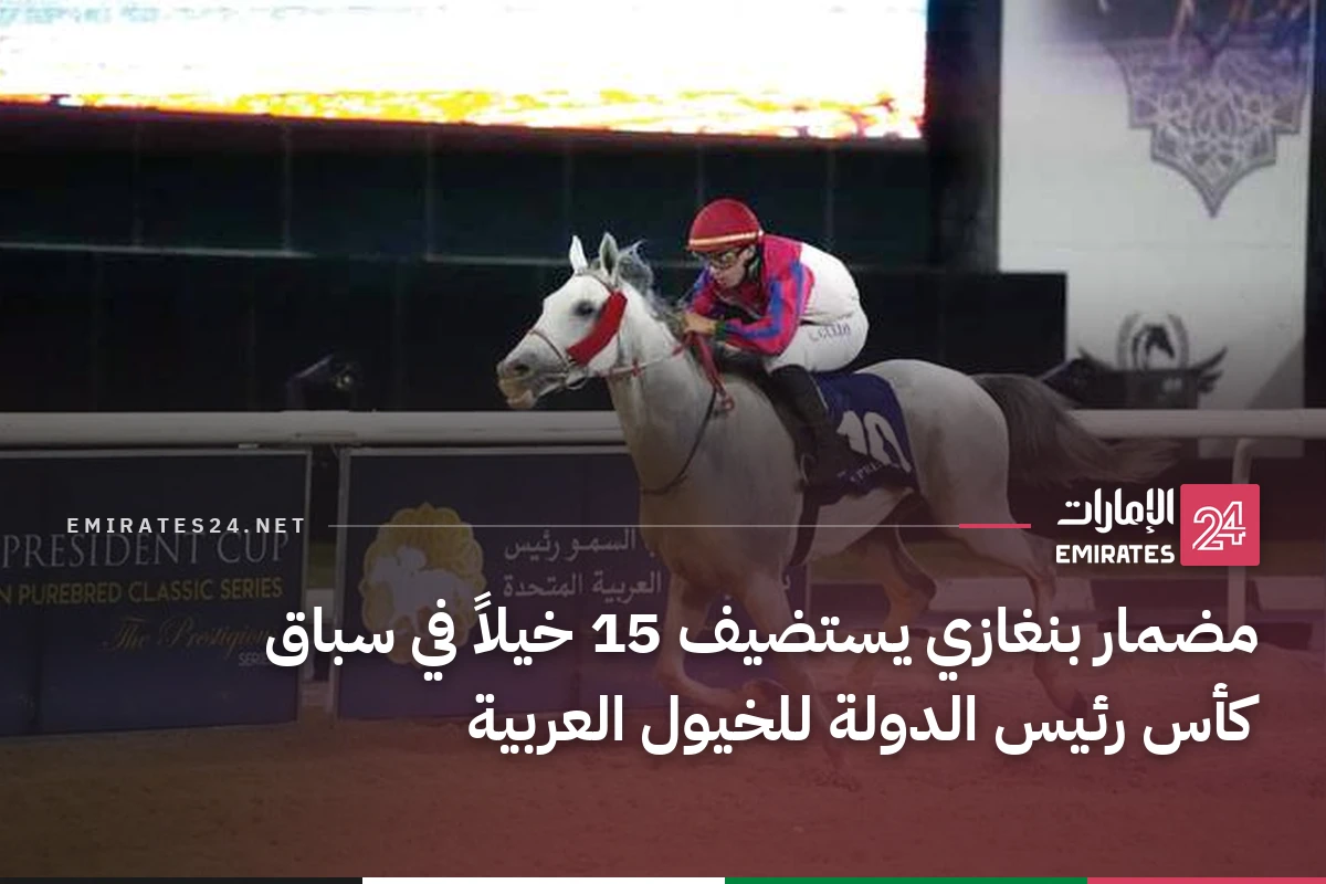 مضمار بنغازي يستضيف 15 خيلاً في سباق كأس رئيس الدولة للخيول العربية